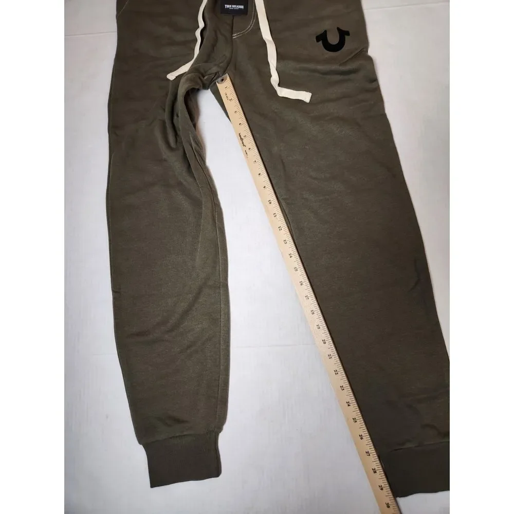 True Religion Classic Logo Jogger Sweatpants Men’s Medium Dk Green